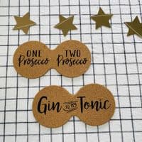 Double Cork Coaster 'Gin to My Tonic'