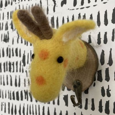 Felted Animal Giraffe Wall Hook
