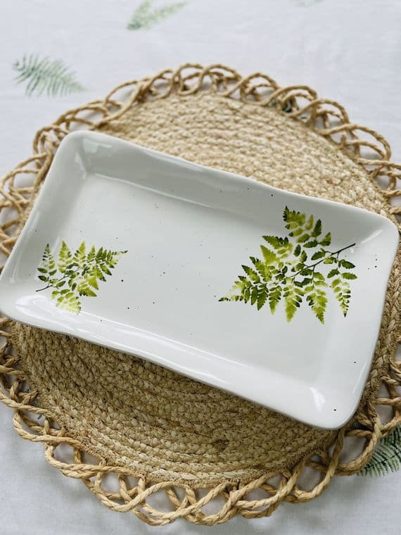 Fern Platter by Gisela Graham