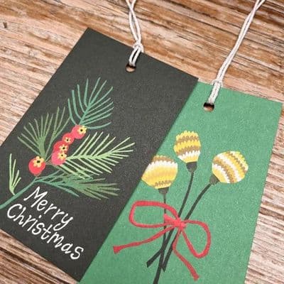 Festive Gift Tags by Brie Harrison,  Pack of 6