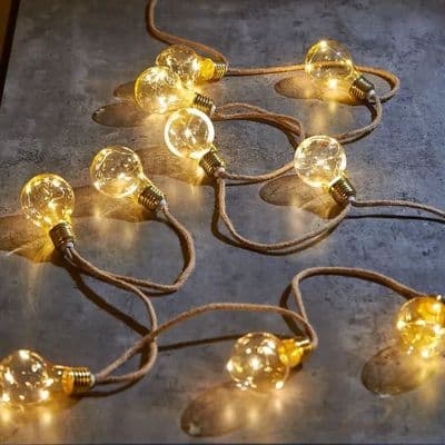 Galaxy Festoon Lightbulb Fairy Light String, Battery