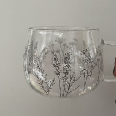 Glass Wildflower Meadow  Print Mug