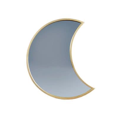 Gold Crescent Moon Wall Mirror