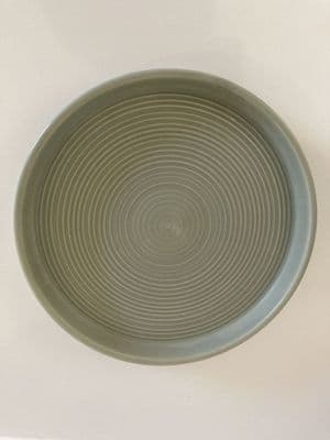 Greyish Green Ceramic  Candle Plate