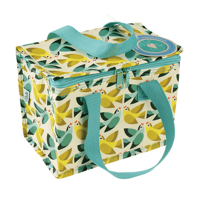 Insulated Lunch Bag - Love Birds Repeat Print