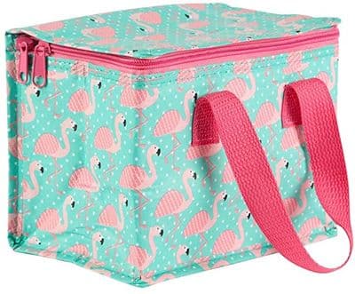 Insulated Lunch Bag - Starry Flamingo Print