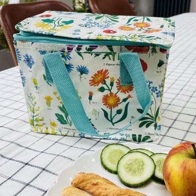 Insulated Lunch Bag - Wildflower Study Print