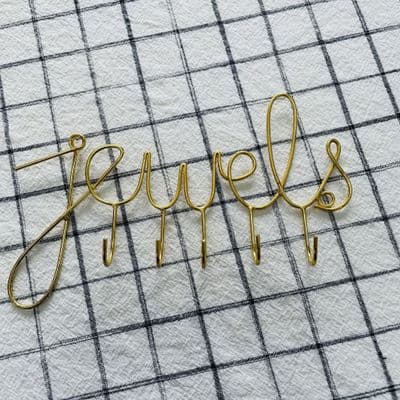 Jewellery Hooks. Gold Hammered Wire