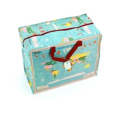 Jumbo Storage Bag - Map of the World