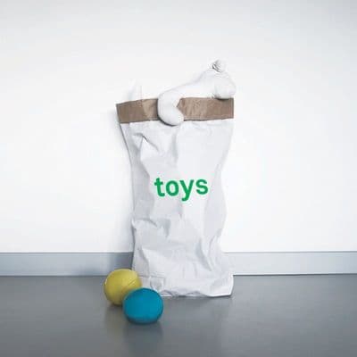 Large Reusable Paper 'Toys' Storage Bag