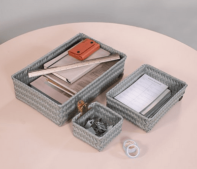 Medium, Recycled Storage Basket - Eucalyptus