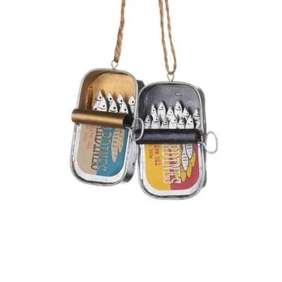 Metal Sardine Tin, Hanging Decoration