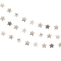 Metallic Rose Gold Star Paper Garland