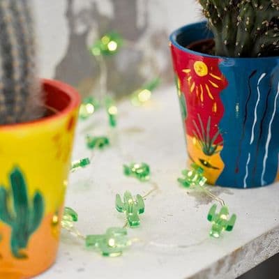 Mini Cactus LED Fairy Lights String