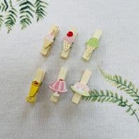 Mini Craft Pegs, Desserts and Ice Cream