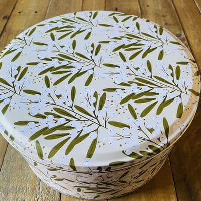 Mistletoe Festive Cake Tin