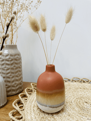 Mojave Burnt Orange Glaze Vase