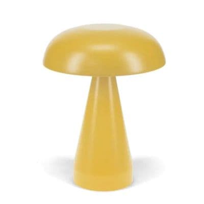 Mustard Yellow Mushroom,  Dimmable Touch Lamp