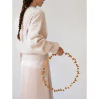 Ochre Leaf Paper Garland/Wreath Simple Craft Kit