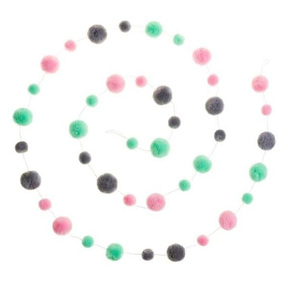 Pastel Pom Pom Garland