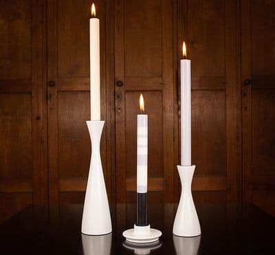 Pearl White  Candle Holder - Medium