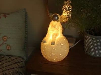 Porcelain Astronaut Night Lamp