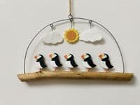 Puffins in the Sunshine, Hanging Decoration