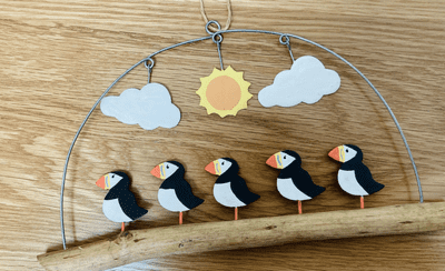 Puffins in the Sunshine, Hanging Decoration