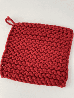Red Crochet Pot Holder