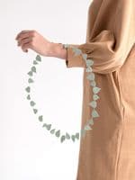 Sage Green Leaf Paper Garland/Wreath Simple Craft Kit