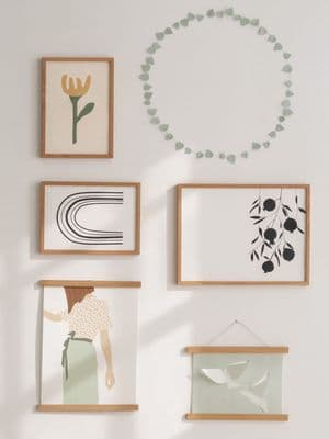 Sage Green Leaf Paper Garland/Wreath Simple Craft Kit