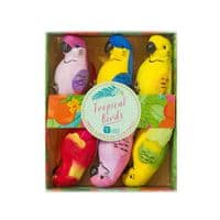 SECONDS  Clip-On Tropical Parrot Decorations