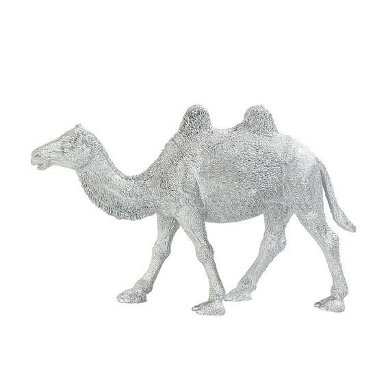 Silver Camel Table Top Decoration