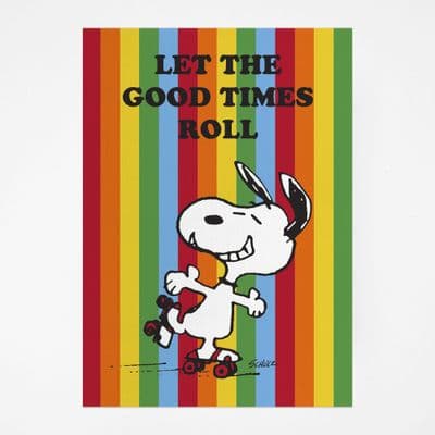 Snoopy and Friends 'Let the Good Times Roll' Cotton Tea Towel