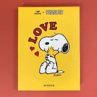 Snoopy & Woodstock 'Love' Framed Retro Mirror