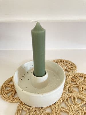 Speckled   Dinner  Candle Holder