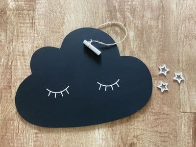 Sweet Dreams Cloud Chalkboard, 'Eyes Shut'