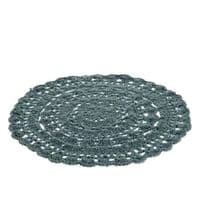 Teal Blue Crochet Placemat/Plant Mat