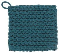 Teal Crochet Pot Holder