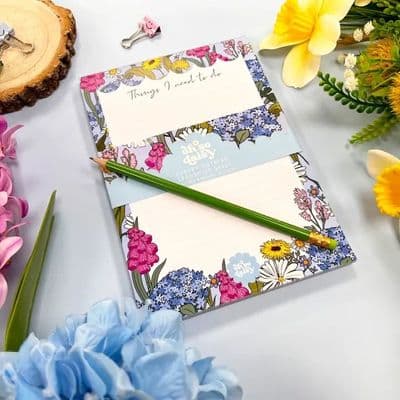 Things I need to do, Cottage Garden A5 List Pad
