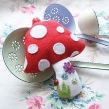 Toadstool Sewing Kit by the Crafty Kit Company