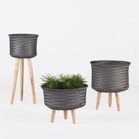Up High Storage Basket/Planter - Dark Grey