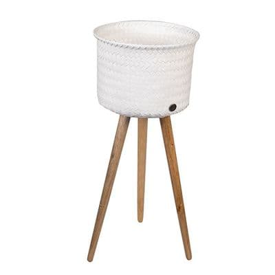 Up High Storage Basket/Planter -  Pure White