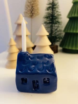 Wee Candle Bothy/House -  Royal Blue