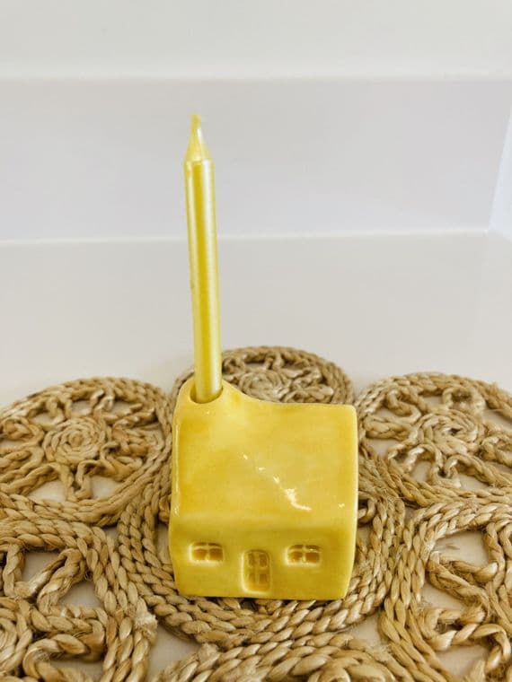 Wee Candle Bothy/House -  Yellow