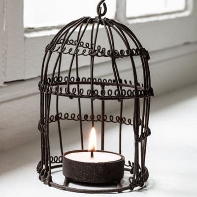 Wire Birdcage, Tea Light Candle Holder