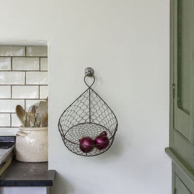 Wire Tear Drop Wall Hanging Basket