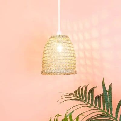 Woven Seagrass Pendant Light Shade