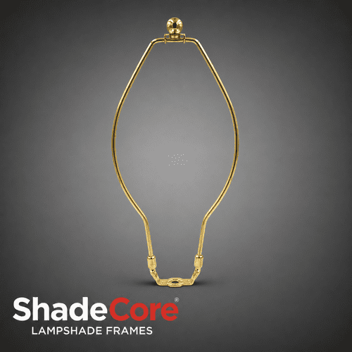 10" Gold Harp & Finial Set ID: 9741