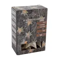 10 Silver Star LED Fairy Chain Lights | Dannells